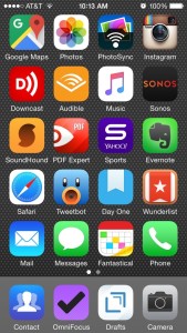 iPhone homescreen